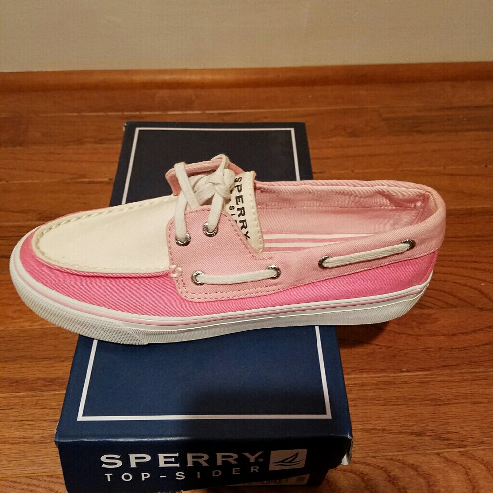 NWT BRAND NEW PINK SPERRY BOAT SHOES SIZE 6.5