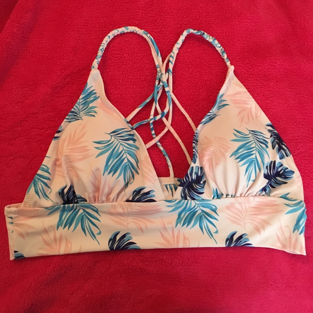 Palm Leaf Bikini Top