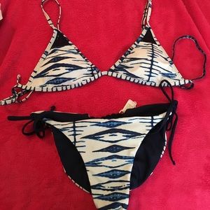 Tye Dye Bikini with Macrame Accents