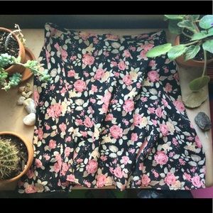 SALE Vintage 90s floral chiffon skirt