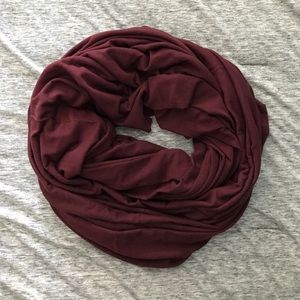 American Apparel truffle burgundy circle scarf