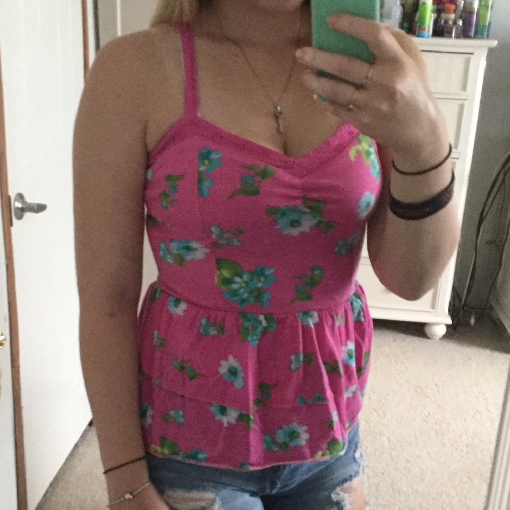 Floral peplum tank top from Aeropostale!