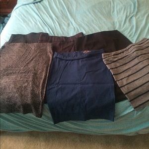 bundle of 6 pencil skirts