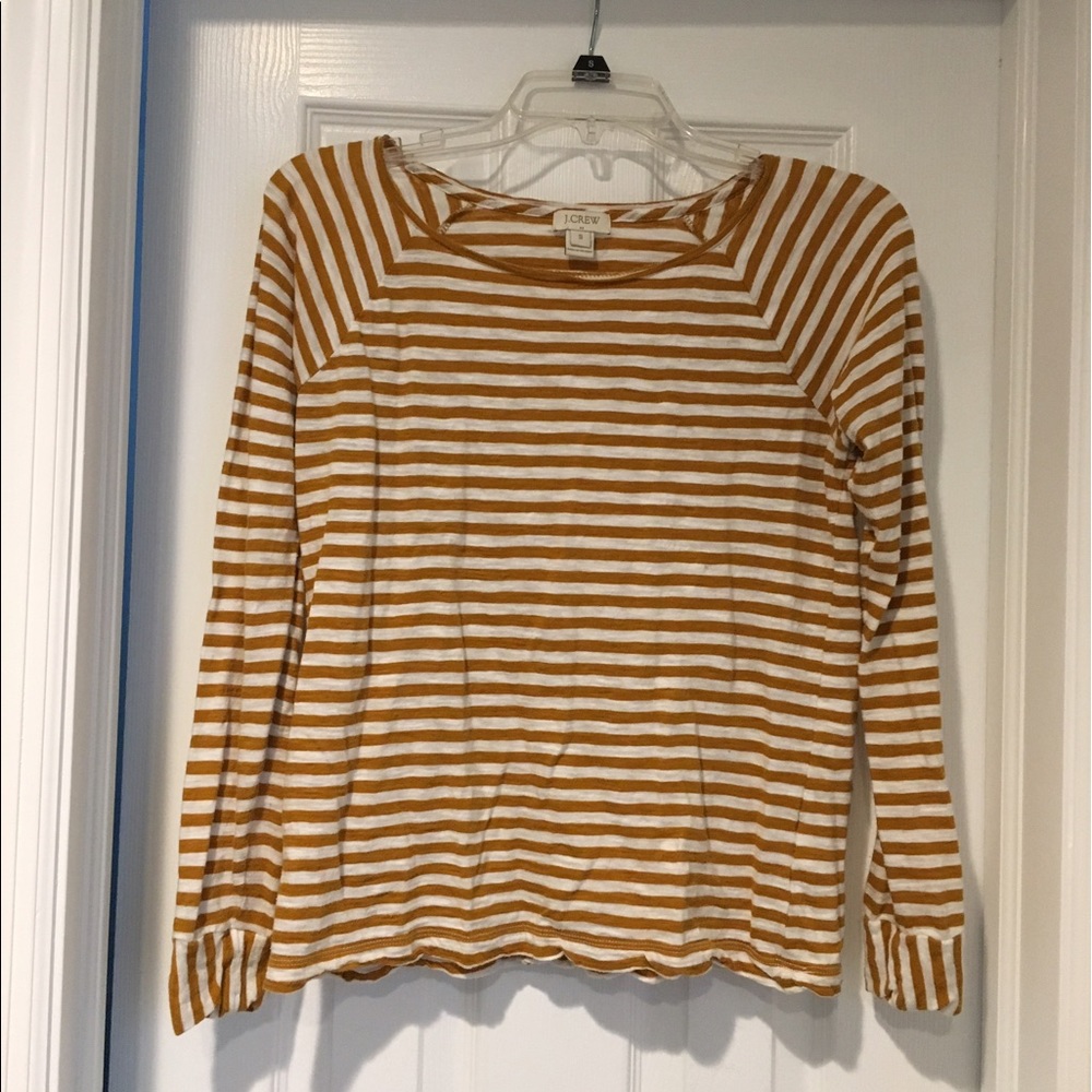 J. Crew Factory striped tissue tee
