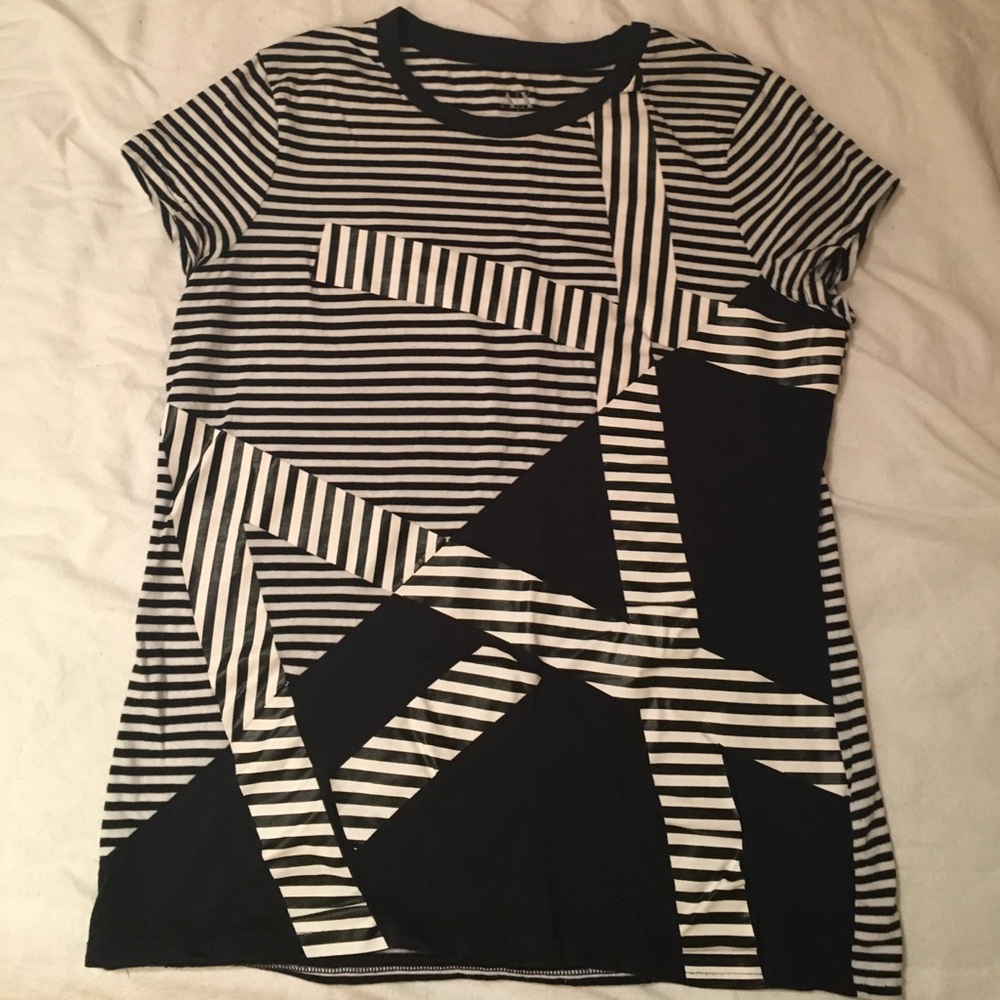 Armani exchange black and white t-shirt.
