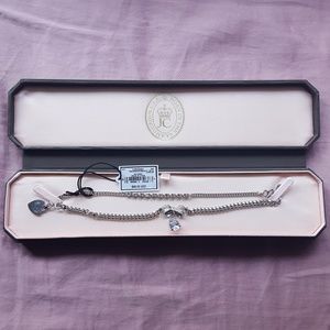 Juicy Couture pave and bow bracelet NWT