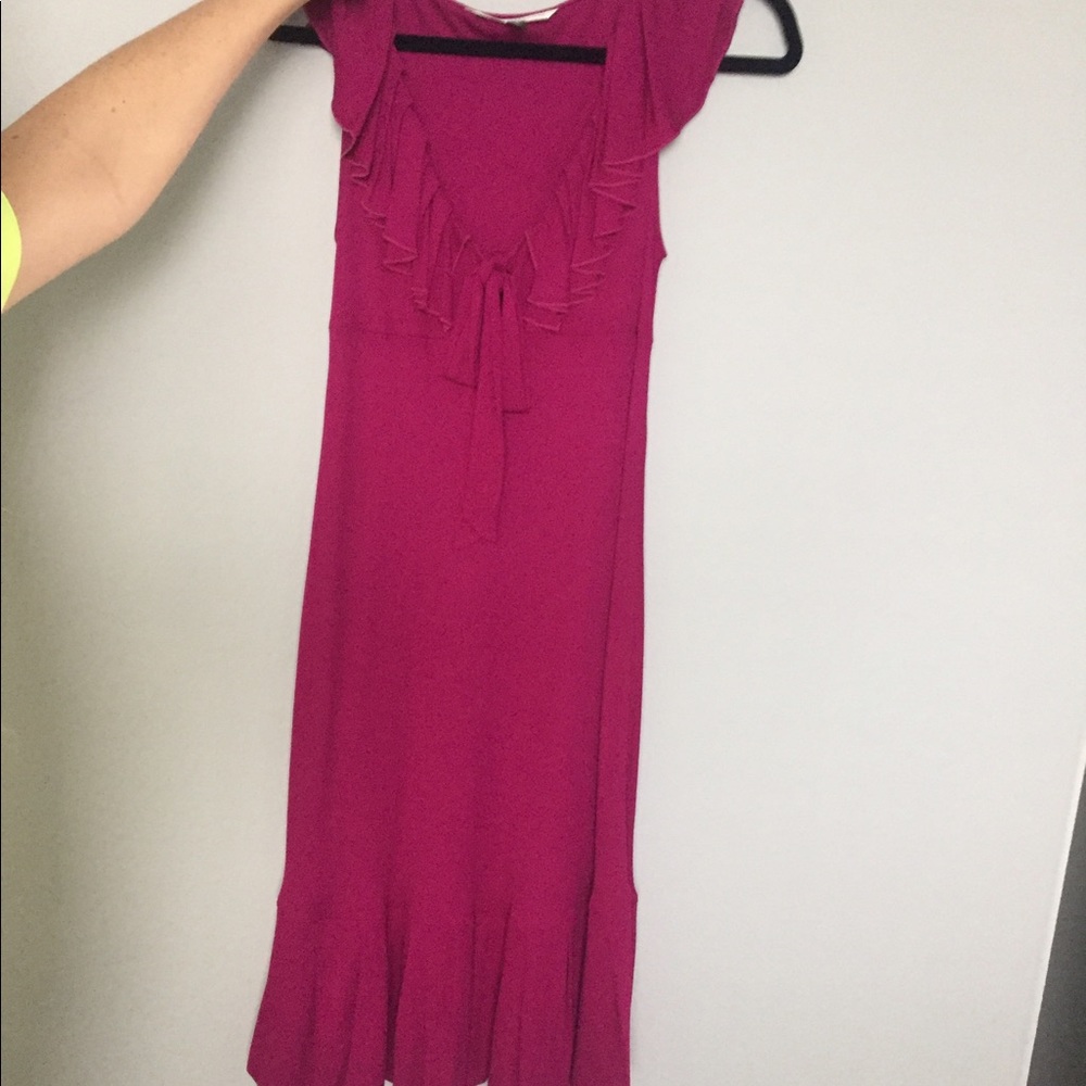 Dvf fuchsia dress
