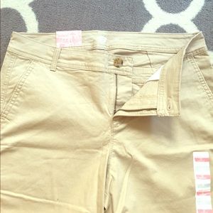 Boot cut khaki pant