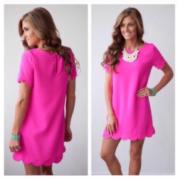 ❗️LAST❗️ LBD Little Black Dress Scallop Mini Dress - Picture 2 of 2