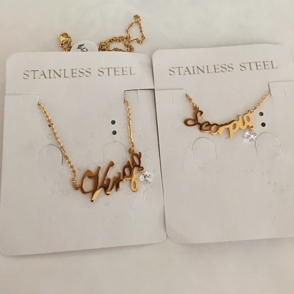 Zodiac sing necklaces