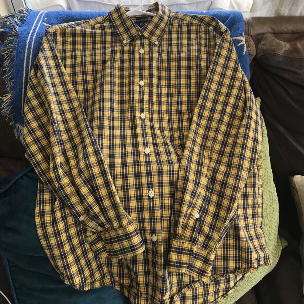 Button down men's long sleeve shirt