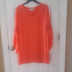 Sold: Orange v-neck dress