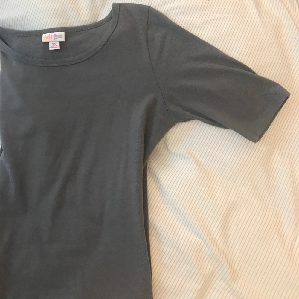 Lularoe gray Julia t shirt dress