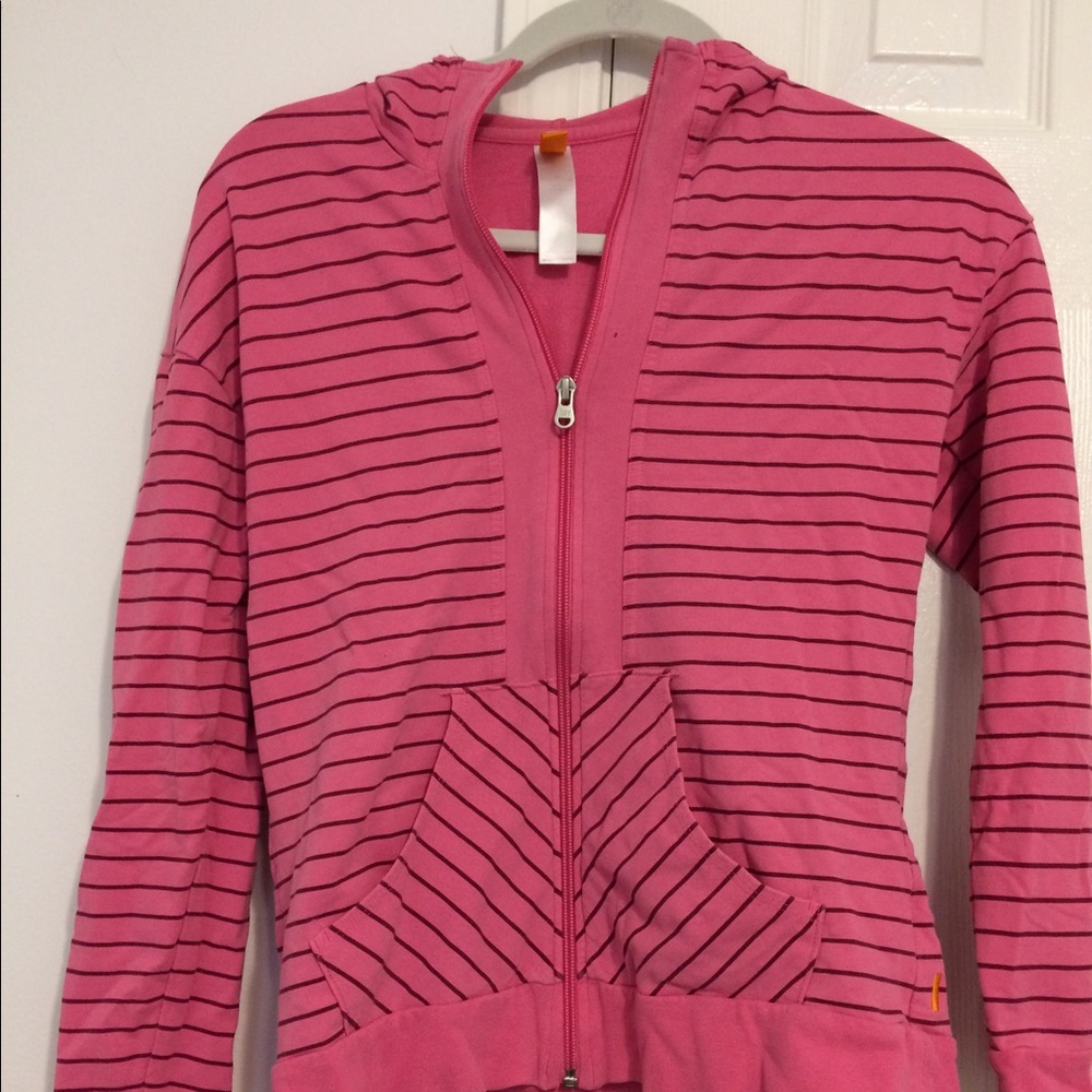Lucy Pink Striped Hoodie
