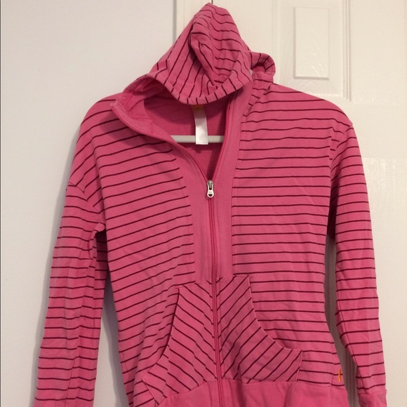 Lucy Pink Striped Hoodie - Picture 2 of 4