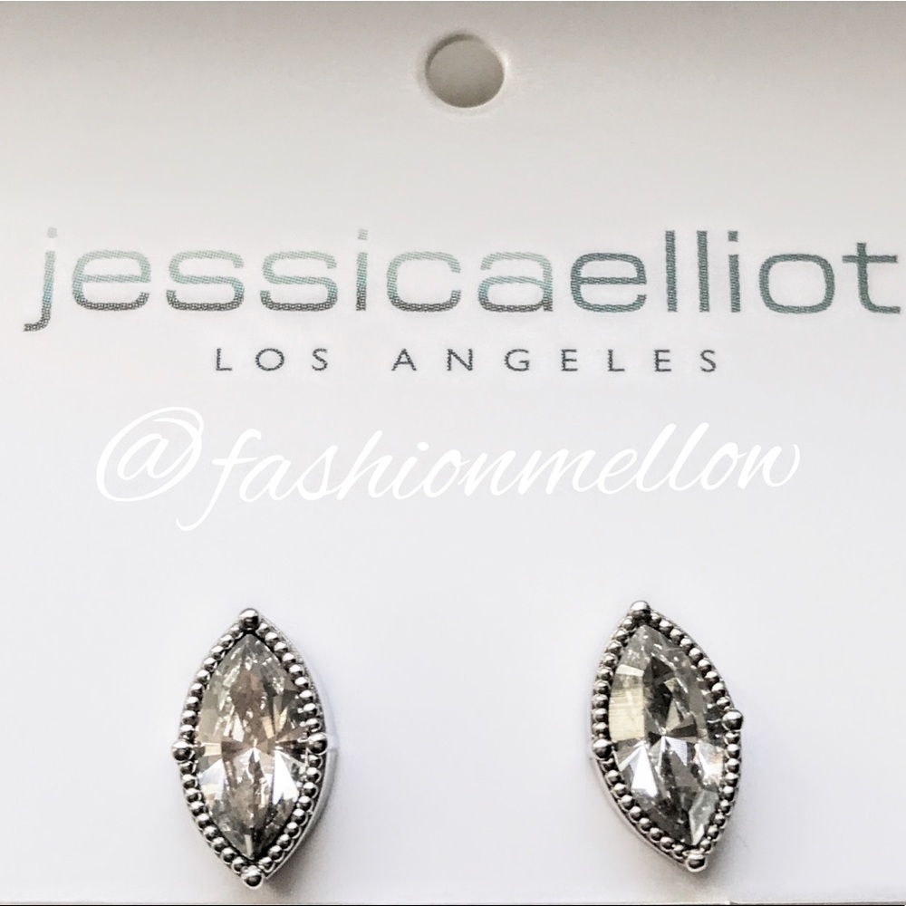 Marquis solitaire earrings