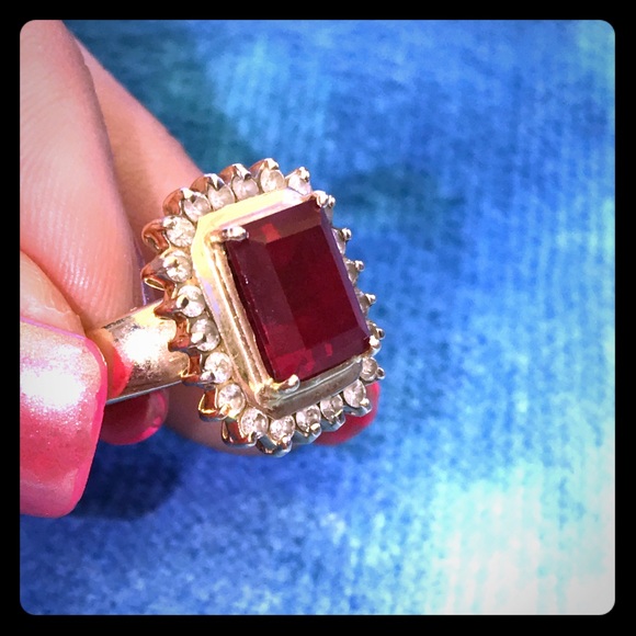 Jewelry - 14k Ruby and diamond ring