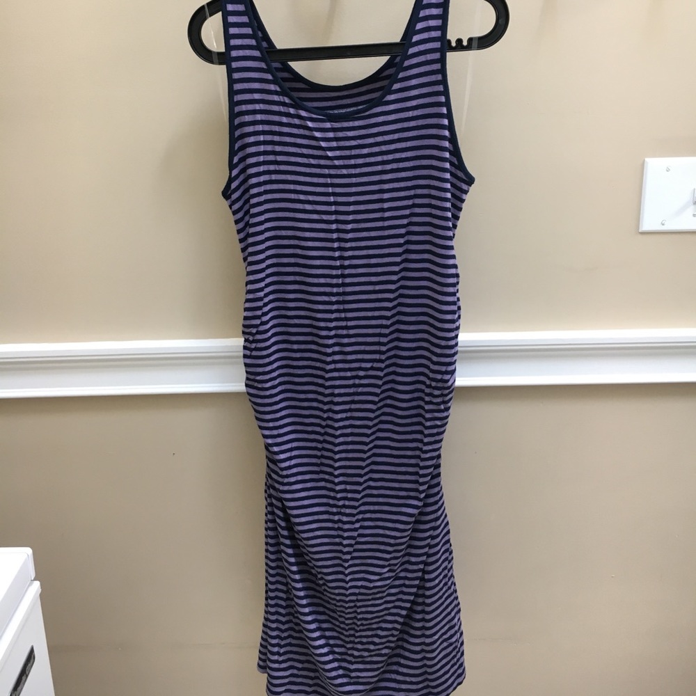 Striped maternity dress