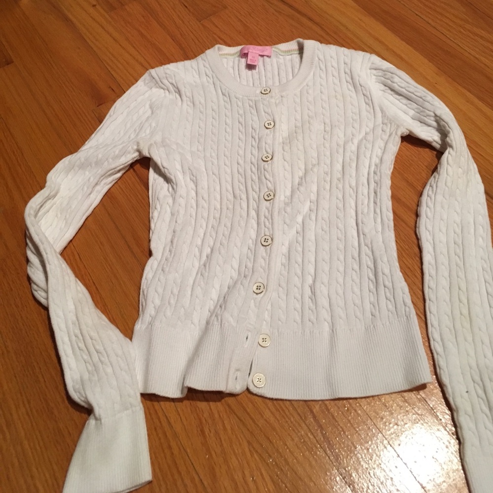 Lilly Pulitzer cable knit cardigan XS