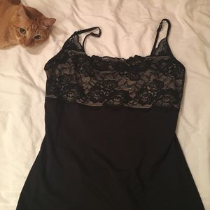 Black lace cami