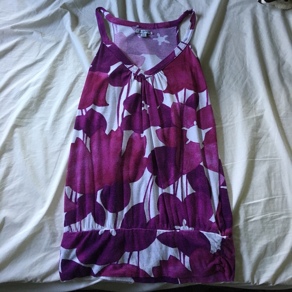 AEO purple floral top