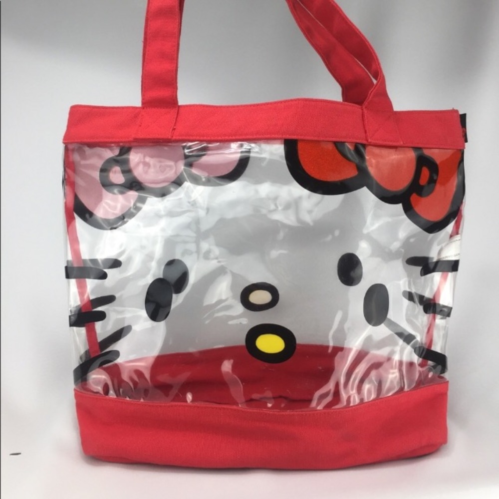 Clear Hello Kitty tote bag😻