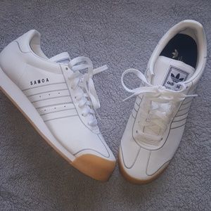 White Addidas Samoa