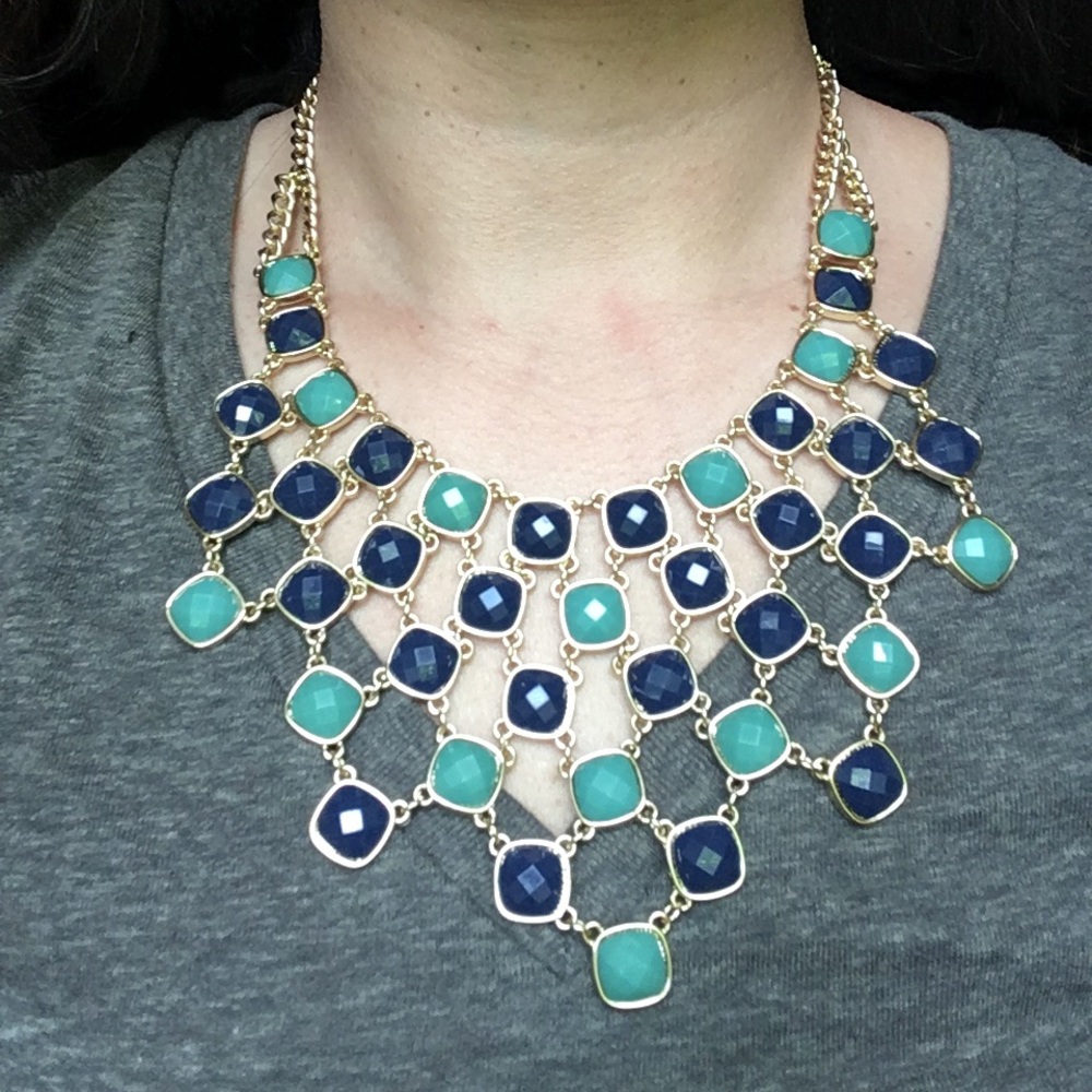 Blue and green necklace from stitch fix