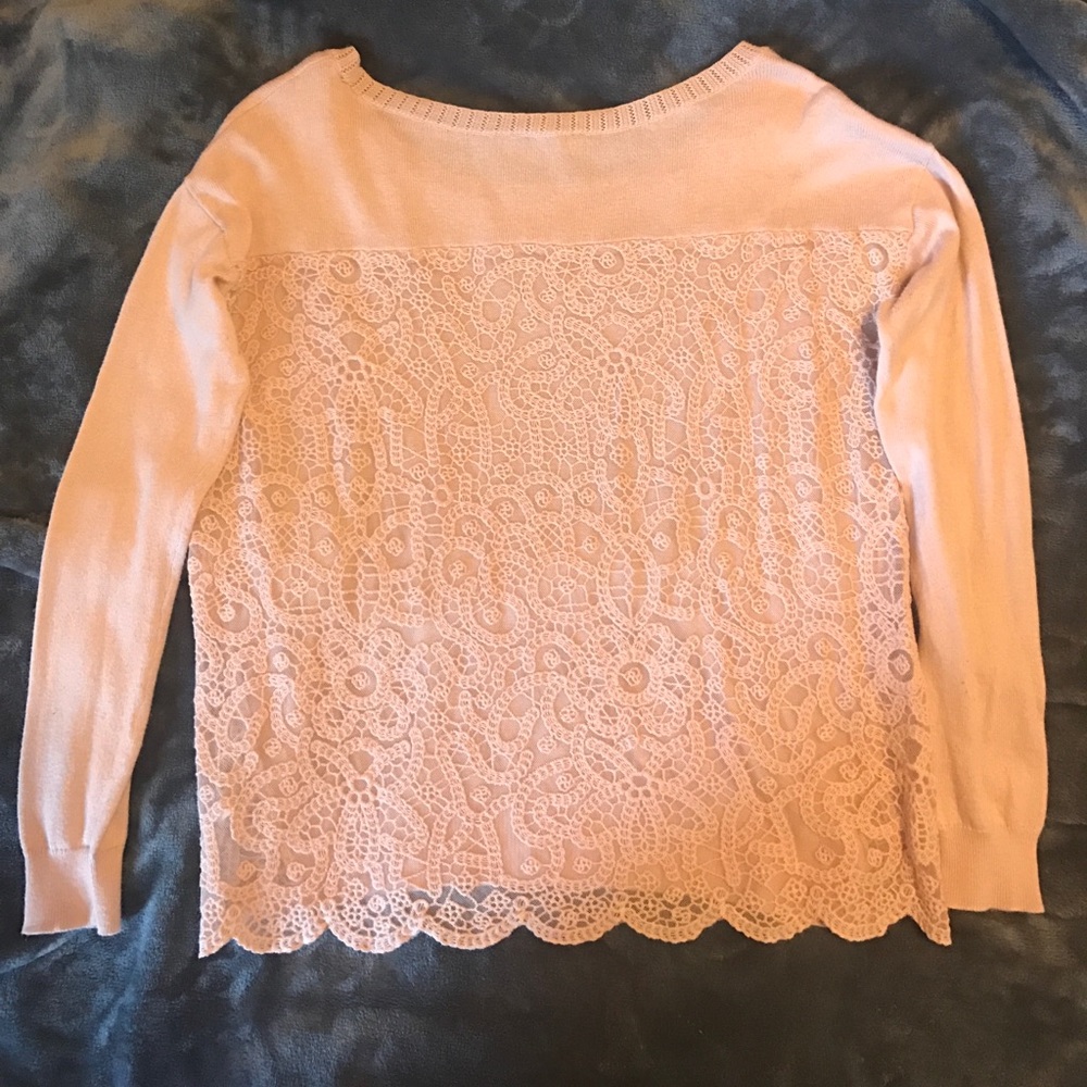 American Eagle Sweater with Lace Back