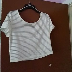 White crop top