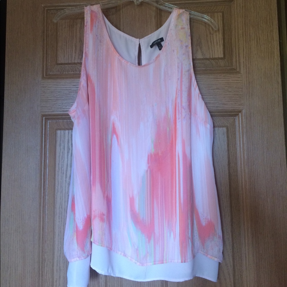 XL Apt 9 Watercolor dyed top