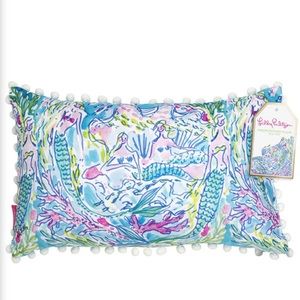 SOLD! Indoor/outdoor Lilly Pulitzer mermaid pillow