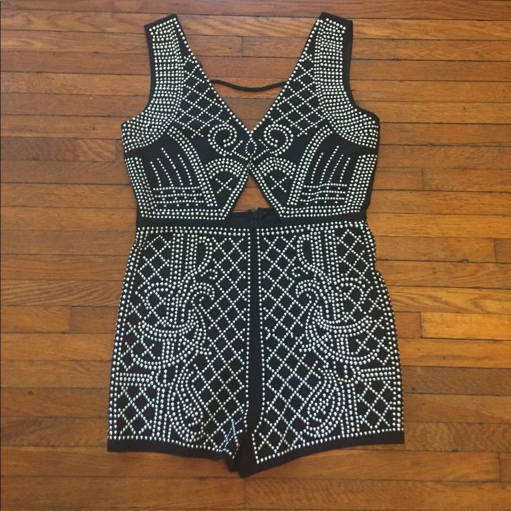 NWT Chic & sexy jeweled Romper!