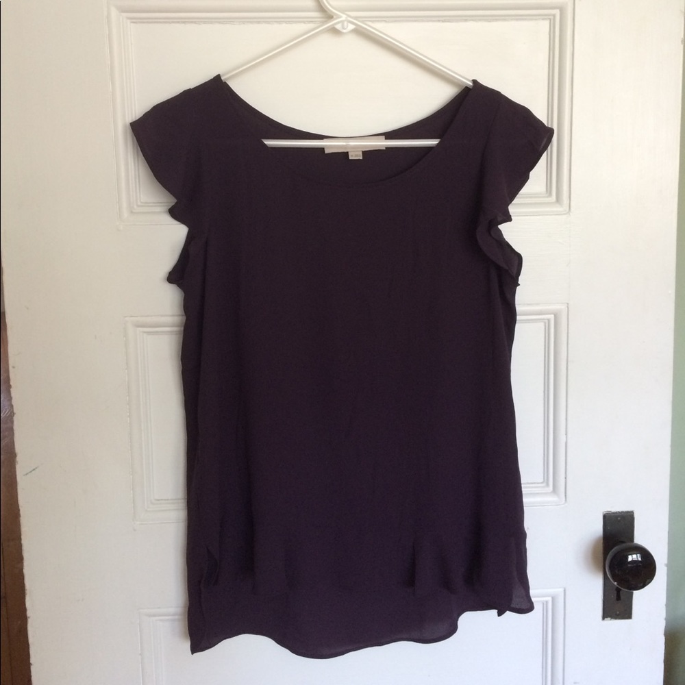 LOFT xs plum colored blouse