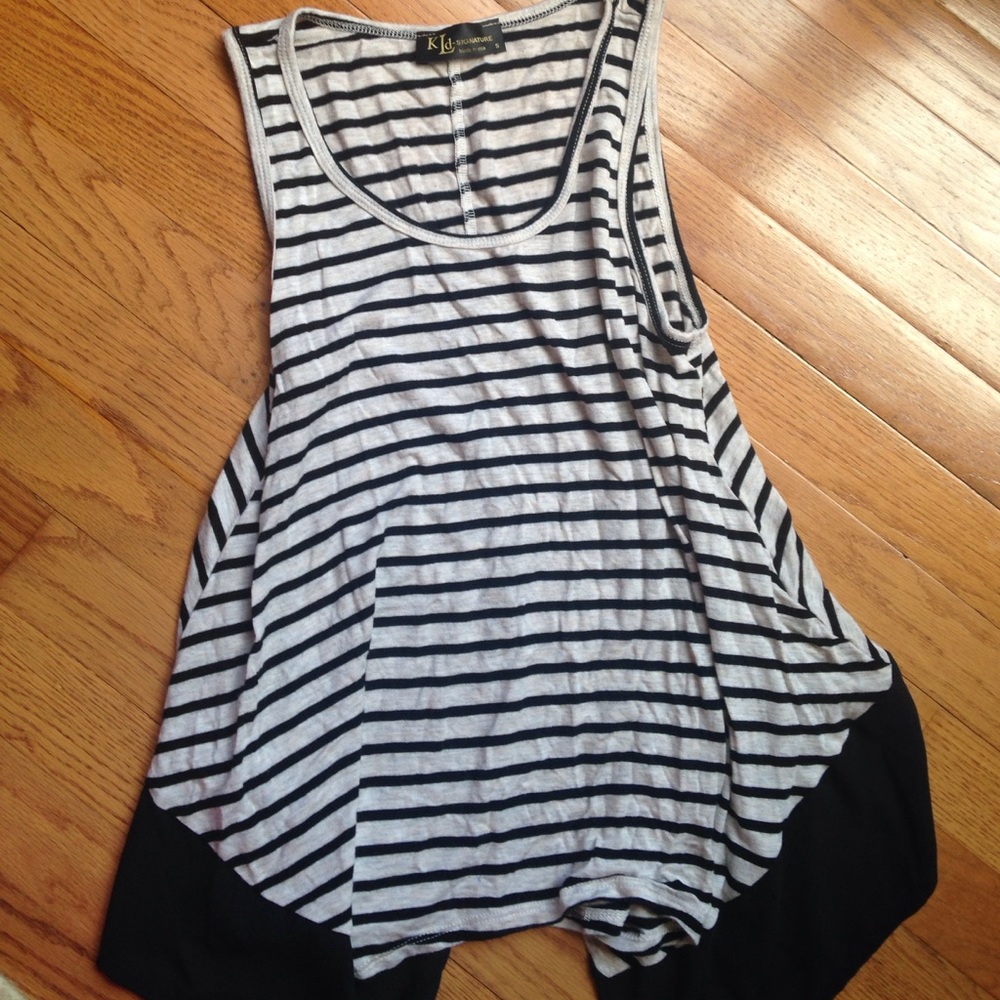 KLD Signature striped swing top