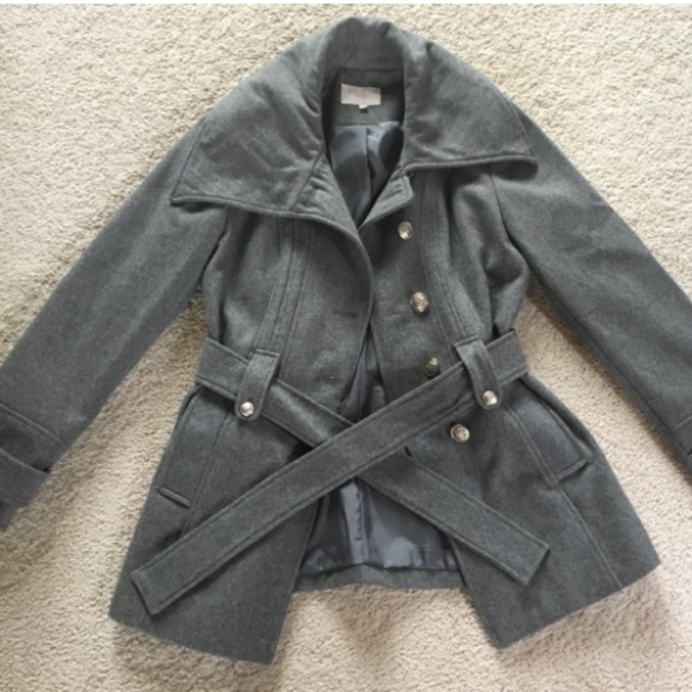 Gray Pea Coat - image 2
