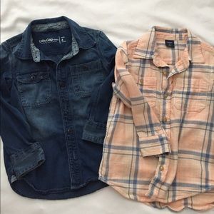 GAP toddler collared button downs