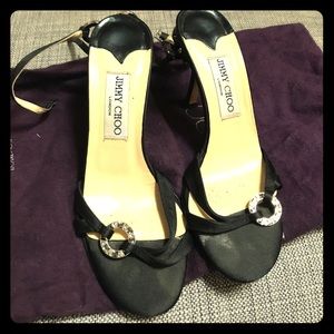 Jimmy Choo Black Strappy Heels