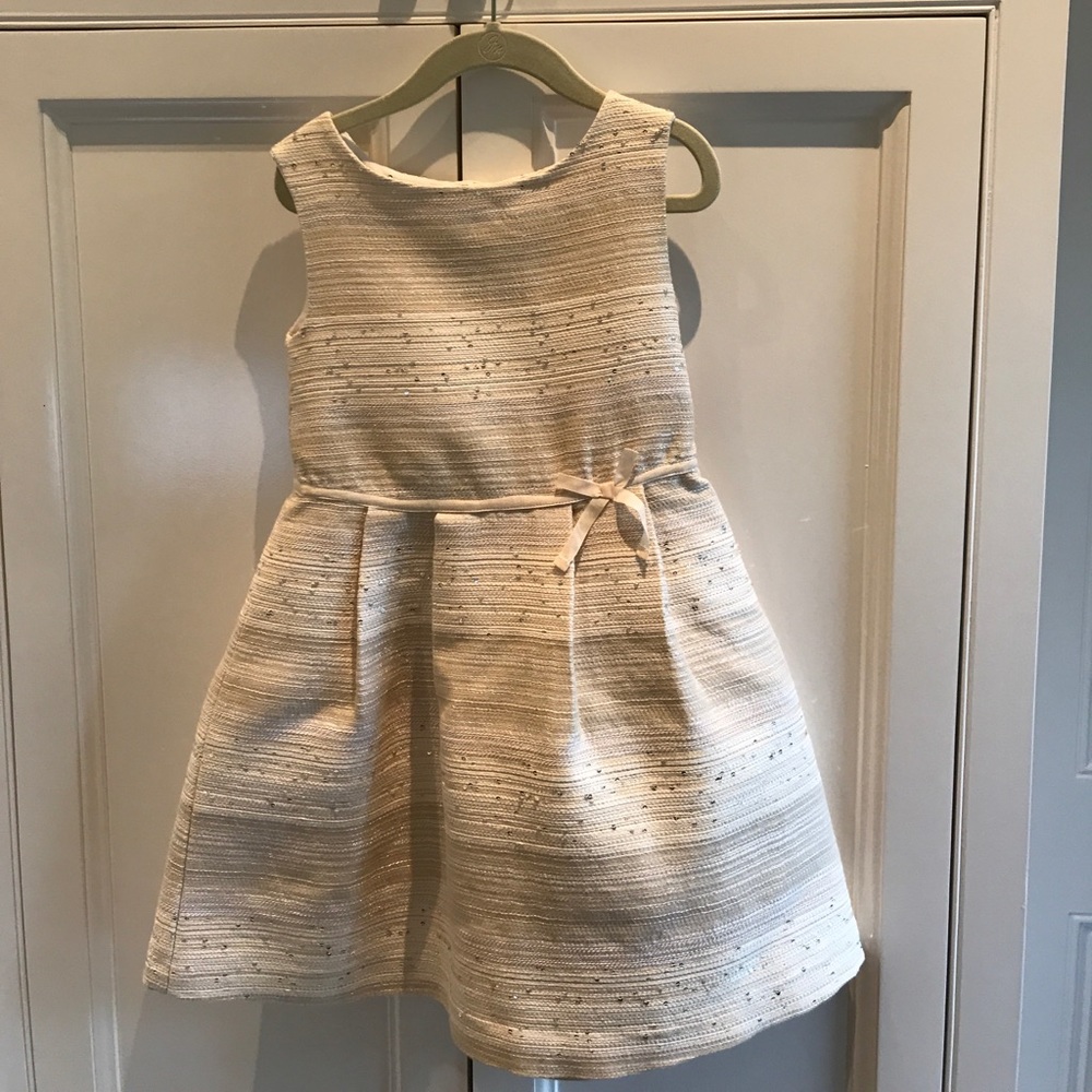 Marie Chantal Ecru Summer Tweed Dress