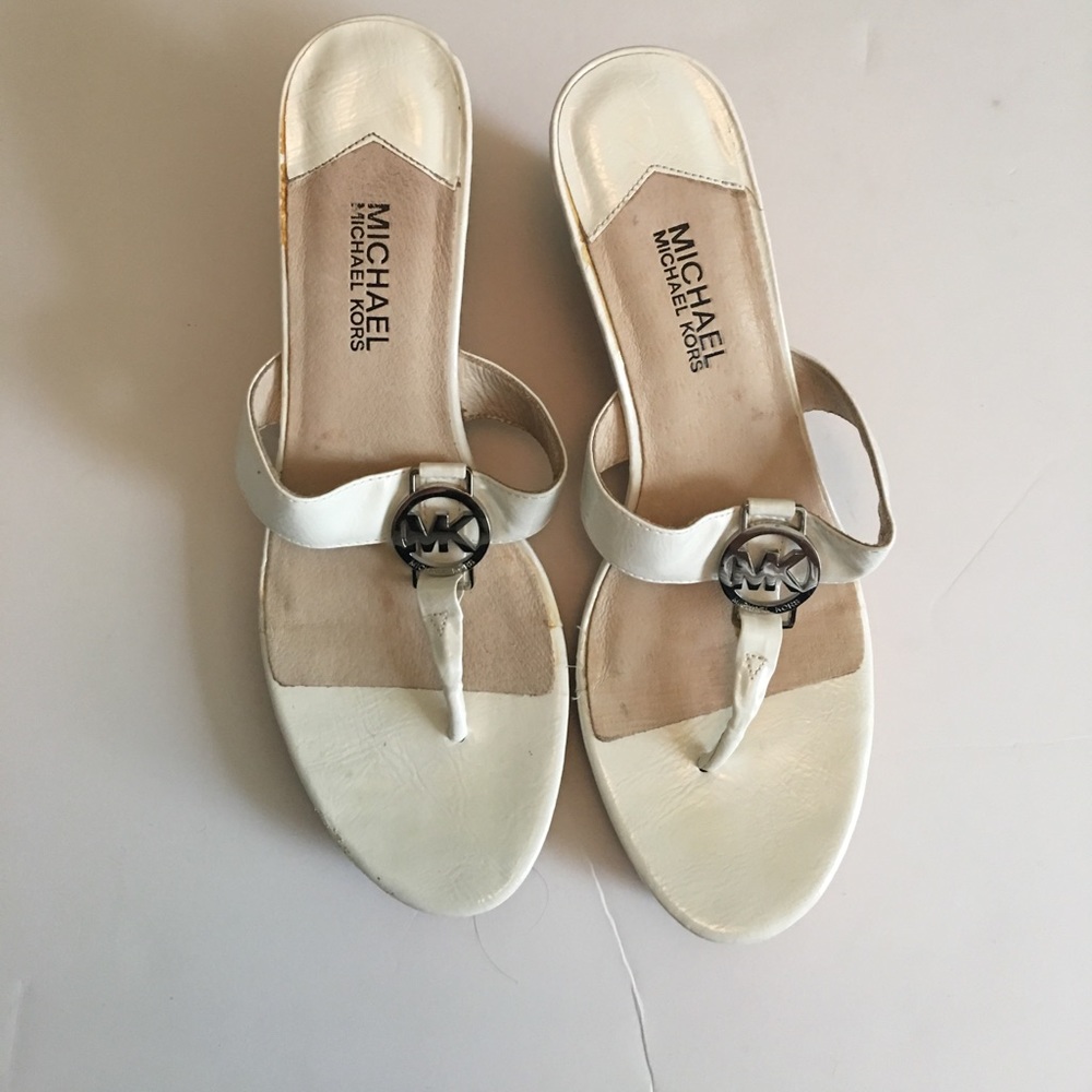 Michael Kors Palm Beach Cork Wedges Size 10