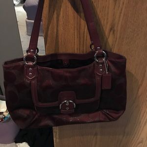 Maroon Coach Purse