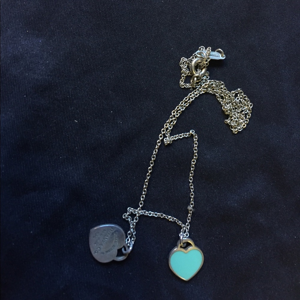 Tiffany double heart necklace