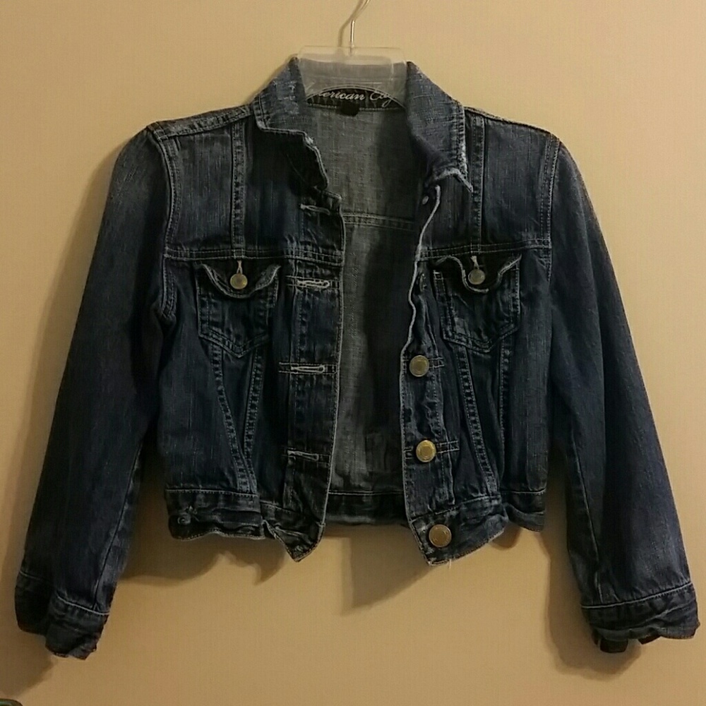 American Eagle Distressed Denim Jacket