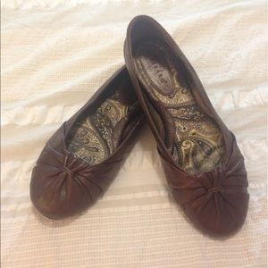 Presáro - Flats - Brown Leather - Size 9