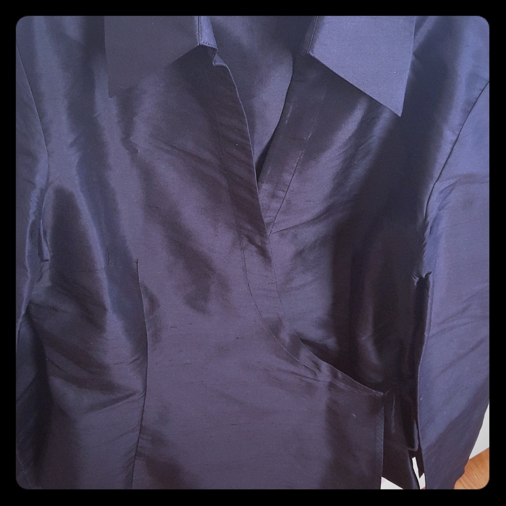 Wrap shirt  100% silk ,worn once