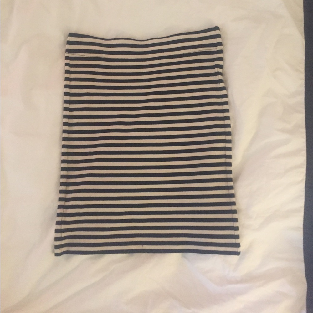 Madewell striped bodycon skirt