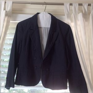 Loft Summer Linen/Cotton Blend Navy Blazer!
