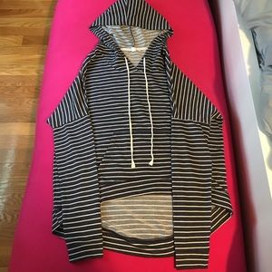 striped hoodie (worn once)