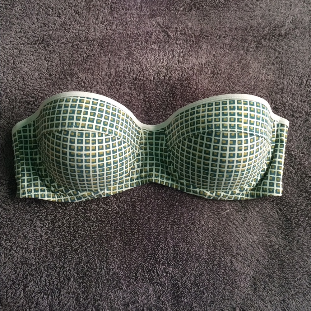 Tory Burch large swimsuit top, strapless.