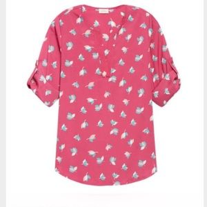 NWOT - Stitch Fix Pixley Pink Petal Print Blouse NWOT - Stitch Fix Pixley Pink Petal Print Blouse